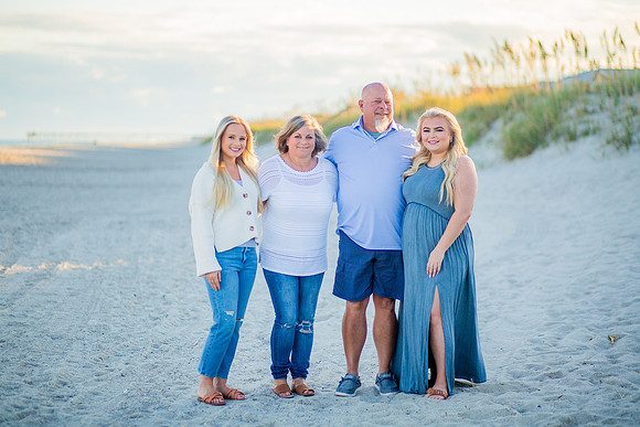 Family Beach Portrait Photography on Pleasure Island, NC:  Carolina Beach, Kure Beach, Fort Fisher