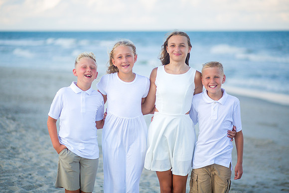 Family Beach Portrait Photography on Pleasure Island, NC:  Carolina Beach, Kure Beach, Fort Fisher