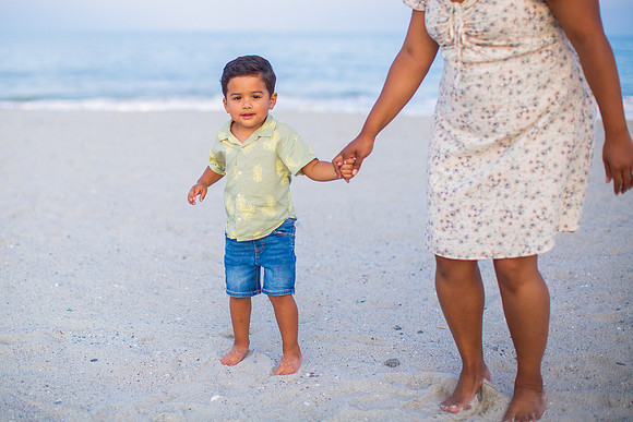Family Beach Portrait Photography on Pleasure Island, NC:  Carolina Beach, Kure Beach, Fort Fisher
