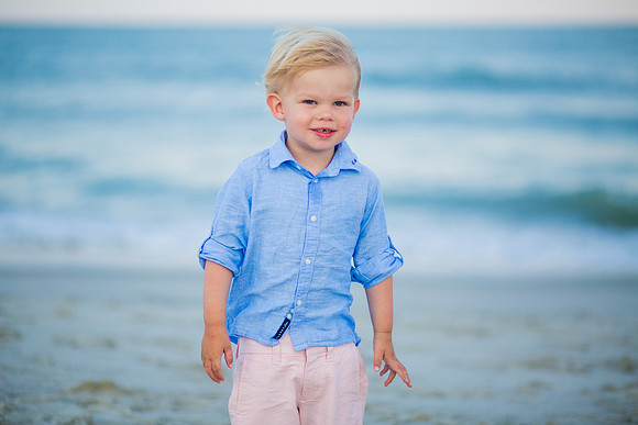 Family Beach Portrait Photography on Pleasure Island, NC:  Carolina Beach, Kure Beach, Fort Fisher
