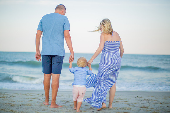 Family Beach Portrait Photography on Pleasure Island, NC:  Carolina Beach, Kure Beach, Fort Fisher
