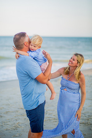 Family Beach Portrait Photography on Pleasure Island, NC:  Carolina Beach, Kure Beach, Fort Fisher