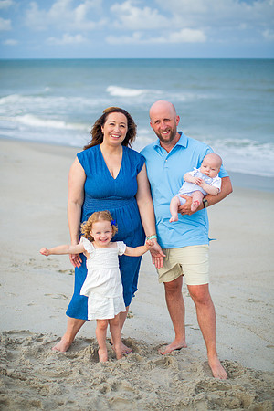 Family Beach Portrait Photography on Pleasure Island, NC:  Carolina Beach, Kure Beach, Fort Fisher
