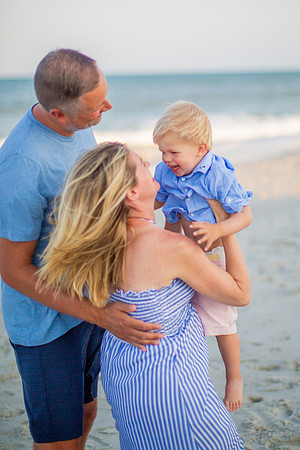 Family Beach Portrait Photography on Pleasure Island, NC:  Carolina Beach, Kure Beach, Fort Fisher