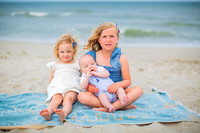 Family Beach Portrait Photography on Pleasure Island, NC:  Carolina Beach, Kure Beach, Fort Fisher