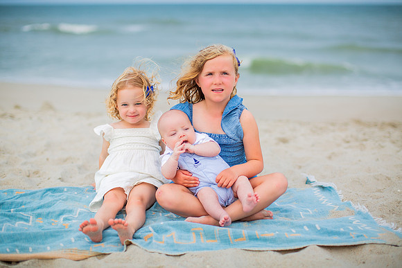 Family Beach Portrait Photography on Pleasure Island, NC:  Carolina Beach, Kure Beach, Fort Fisher