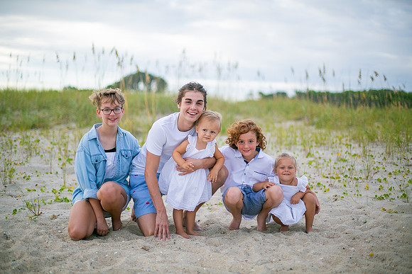 Family Beach Portrait Photography on Pleasure Island, NC:  Carolina Beach, Kure Beach, Fort Fisher