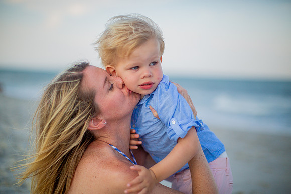 Family Beach Portrait Photography on Pleasure Island, NC:  Carolina Beach, Kure Beach, Fort Fisher