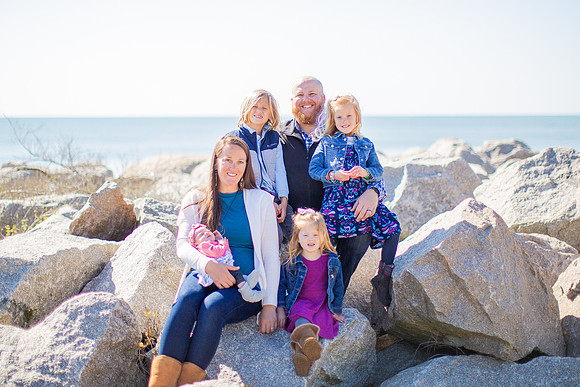 Family Beach Portrait Photography on Pleasure Island, NC:  Carolina Beach, Kure Beach, Fort Fisher