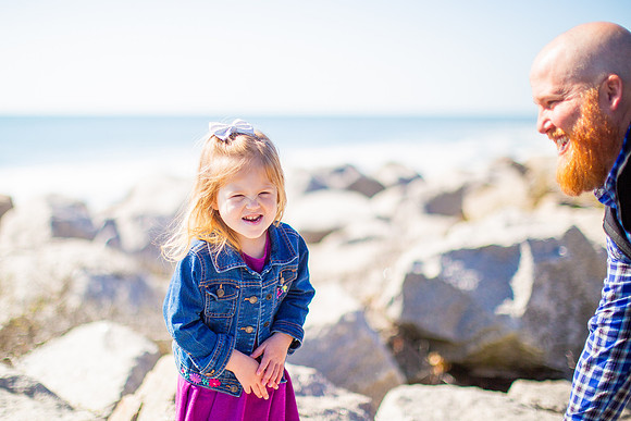 Family Beach Portrait Photography on Pleasure Island, NC:  Carolina Beach, Kure Beach, Fort Fisher