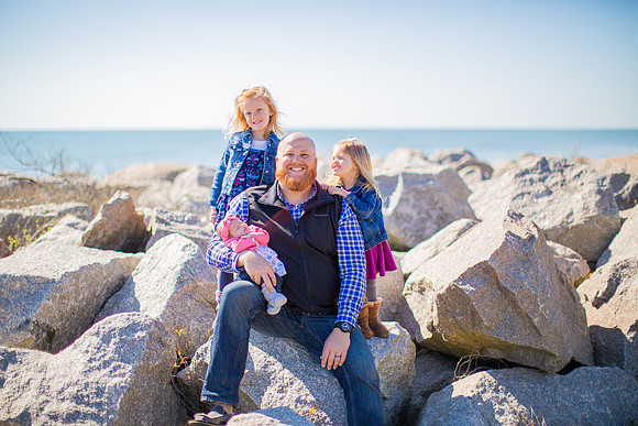 Family Beach Portrait Photography on Pleasure Island, NC:  Carolina Beach, Kure Beach, Fort Fisher
