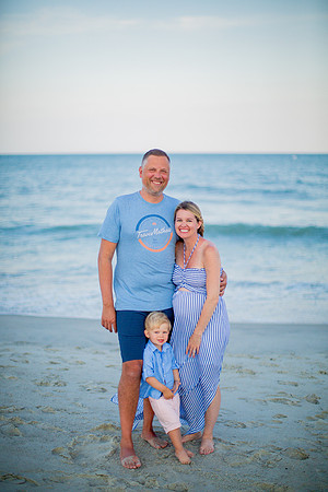 Family Beach Portrait Photography on Pleasure Island, NC:  Carolina Beach, Kure Beach, Fort Fisher