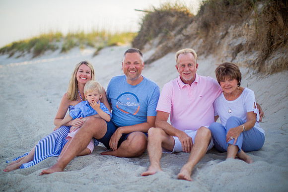 Family Beach Portrait Photography on Pleasure Island, NC:  Carolina Beach, Kure Beach, Fort Fisher