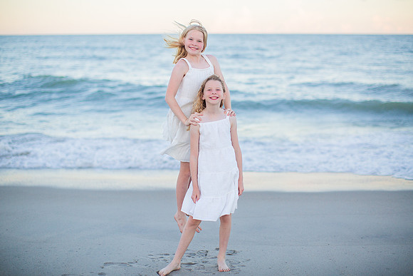 Family Beach Portrait Photography on Pleasure Island, NC:  Carolina Beach, Kure Beach, Fort Fisher