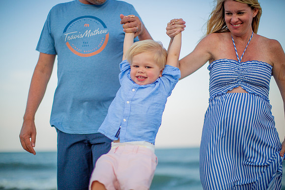 Family Beach Portrait Photography on Pleasure Island, NC:  Carolina Beach, Kure Beach, Fort Fisher