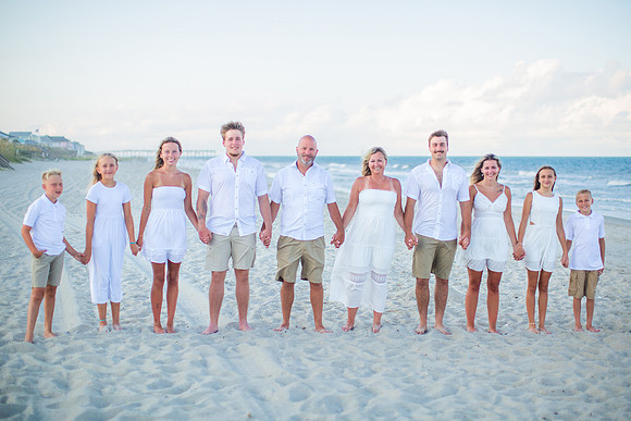 Family Beach Portrait Photography on Pleasure Island, NC:  Carolina Beach, Kure Beach, Fort Fisher