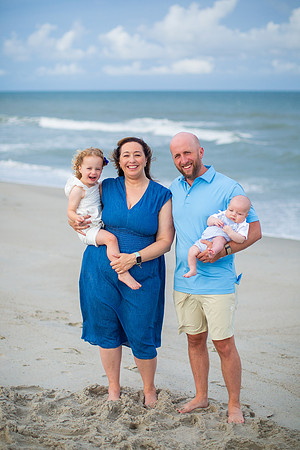 Family Beach Portrait Photography on Pleasure Island, NC:  Carolina Beach, Kure Beach, Fort Fisher