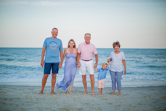 Family Beach Portrait Photography on Pleasure Island, NC:  Carolina Beach, Kure Beach, Fort Fisher