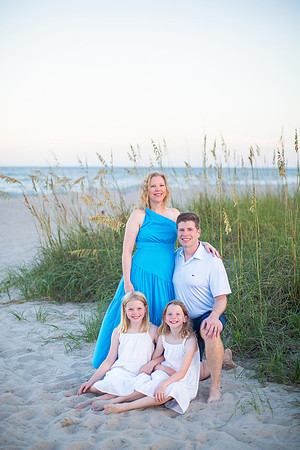Family Beach Portrait Photography on Pleasure Island, NC:  Carolina Beach, Kure Beach, Fort Fisher