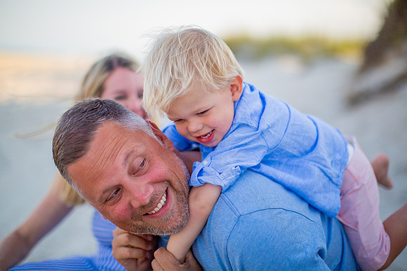 Family Beach Portrait Photography on Pleasure Island, NC:  Carolina Beach, Kure Beach, Fort Fisher