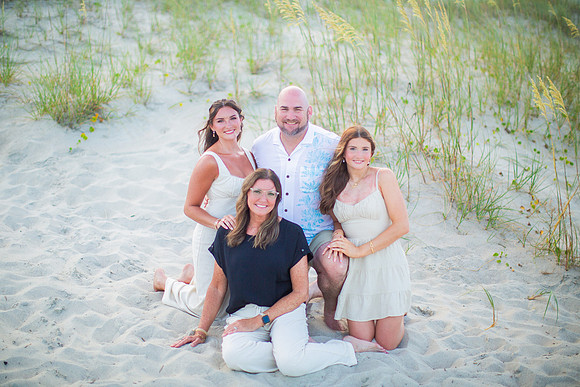 Family Beach Portrait Photography on Pleasure Island, NC:  Carolina Beach, Kure Beach, Fort Fisher