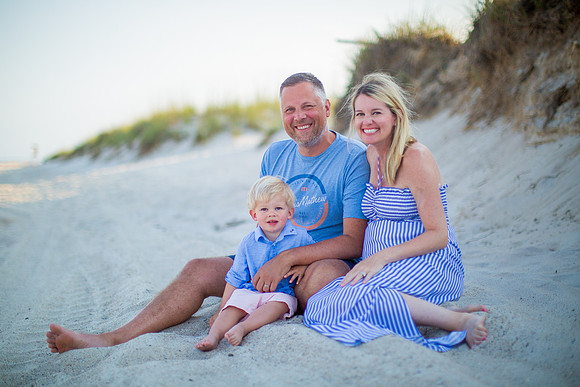 Family Beach Portrait Photography on Pleasure Island, NC:  Carolina Beach, Kure Beach, Fort Fisher