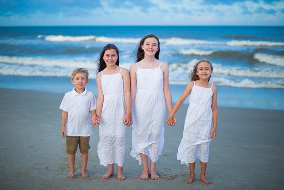 Family Beach Portrait Photography on Pleasure Island, NC:  Carolina Beach, Kure Beach, Fort Fisher