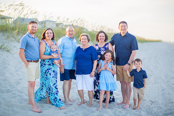 Family Beach Portrait Photography on Pleasure Island, NC:  Carolina Beach, Kure Beach, Fort Fisher