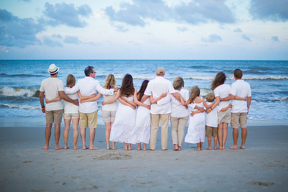 Family Beach Portrait Photography on Pleasure Island, NC:  Carolina Beach, Kure Beach, Fort Fisher