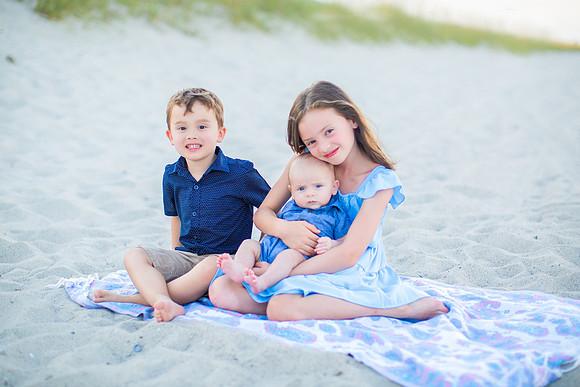 Family Beach Portrait Photography on Pleasure Island, NC:  Carolina Beach, Kure Beach, Fort Fisher