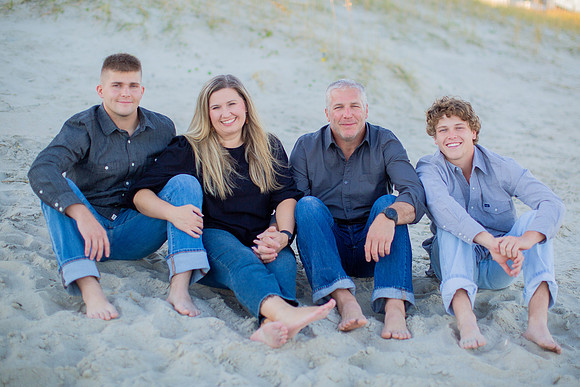 Family Beach Portrait Photography on Pleasure Island, NC:  Carolina Beach, Kure Beach, Fort Fisher