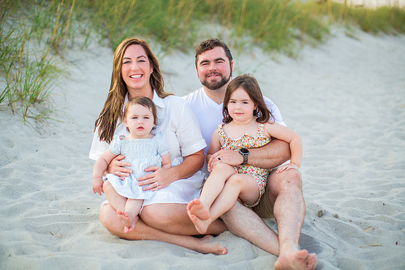 Family Beach Portrait Photography on Pleasure Island, NC:  Carolina Beach, Kure Beach, Fort Fisher