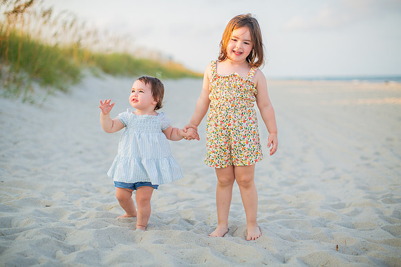 Family Beach Portrait Photography on Pleasure Island, NC:  Carolina Beach, Kure Beach, Fort Fisher