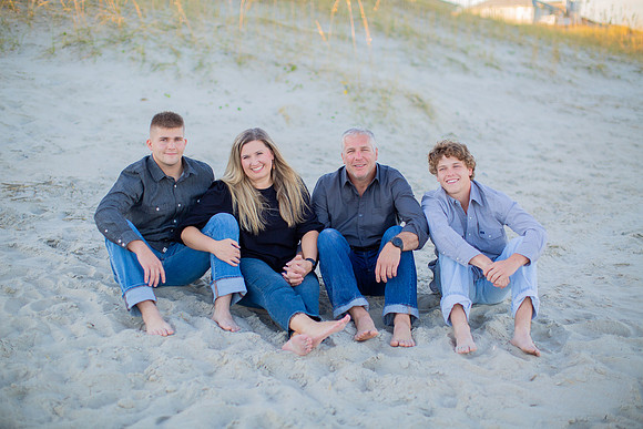 Family Beach Portrait Photography on Pleasure Island, NC:  Carolina Beach, Kure Beach, Fort Fisher