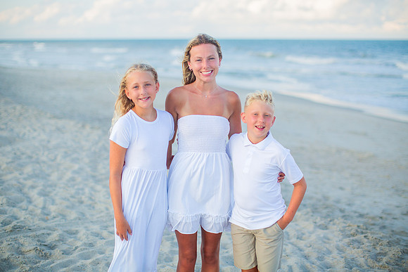 Family Beach Portrait Photography on Pleasure Island, NC:  Carolina Beach, Kure Beach, Fort Fisher