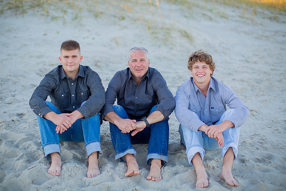 Family Beach Portrait Photography on Pleasure Island, NC:  Carolina Beach, Kure Beach, Fort Fisher