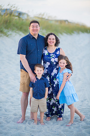 Family Beach Portrait Photography on Pleasure Island, NC:  Carolina Beach, Kure Beach, Fort Fisher