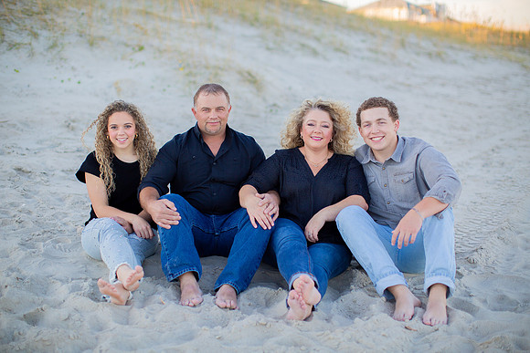 Family Beach Portrait Photography on Pleasure Island, NC:  Carolina Beach, Kure Beach, Fort Fisher