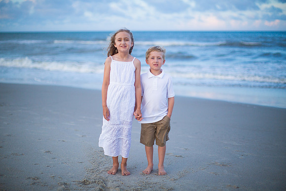 Family Beach Portrait Photography on Pleasure Island, NC:  Carolina Beach, Kure Beach, Fort Fisher