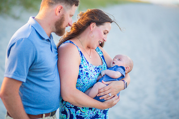 Family Beach Portrait Photography on Pleasure Island, NC:  Carolina Beach, Kure Beach, Fort Fisher