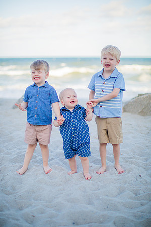 Family Beach Portrait Photography on Pleasure Island, NC:  Carolina Beach, Kure Beach, Fort Fisher