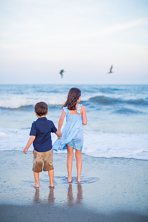 Family Beach Portrait Photography on Pleasure Island, NC:  Carolina Beach, Kure Beach, Fort Fisher