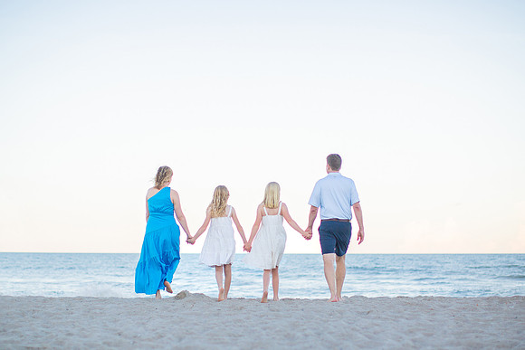 Family Beach Portrait Photography on Pleasure Island, NC:  Carolina Beach, Kure Beach, Fort Fisher