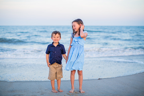 Family Beach Portrait Photography on Pleasure Island, NC:  Carolina Beach, Kure Beach, Fort Fisher