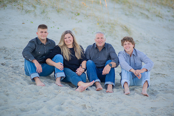 Family Beach Portrait Photography on Pleasure Island, NC:  Carolina Beach, Kure Beach, Fort Fisher