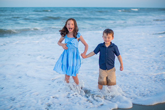 Family Beach Portrait Photography on Pleasure Island, NC:  Carolina Beach, Kure Beach, Fort Fisher