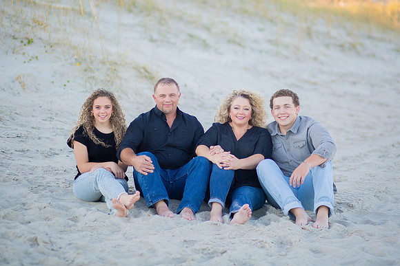 Family Beach Portrait Photography on Pleasure Island, NC:  Carolina Beach, Kure Beach, Fort Fisher