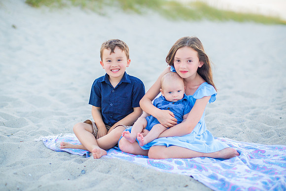 Family Beach Portrait Photography on Pleasure Island, NC:  Carolina Beach, Kure Beach, Fort Fisher