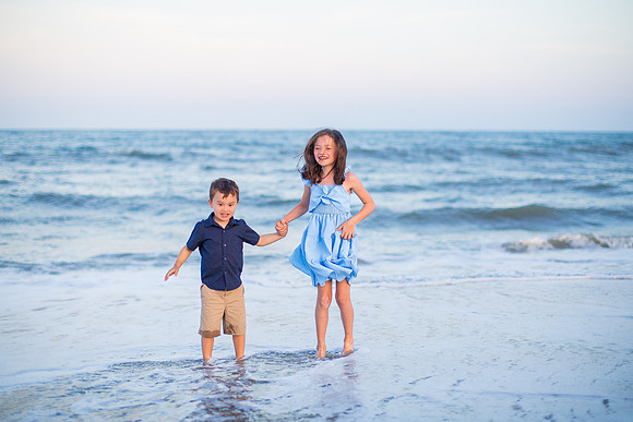 Family Beach Portrait Photography on Pleasure Island, NC:  Carolina Beach, Kure Beach, Fort Fisher