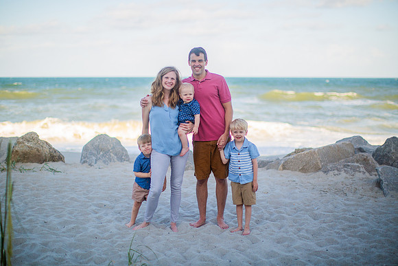 Family Beach Portrait Photography on Pleasure Island, NC:  Carolina Beach, Kure Beach, Fort Fisher